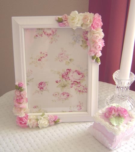 flower personalize picture frame