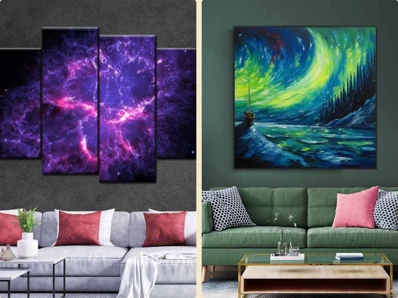 galaxy art for diy wall art on canvas