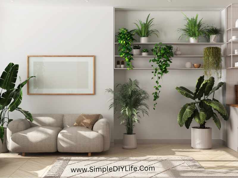 best indoor plant display in a living space