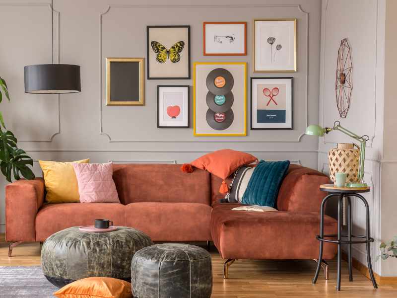 vintage chest in a living room