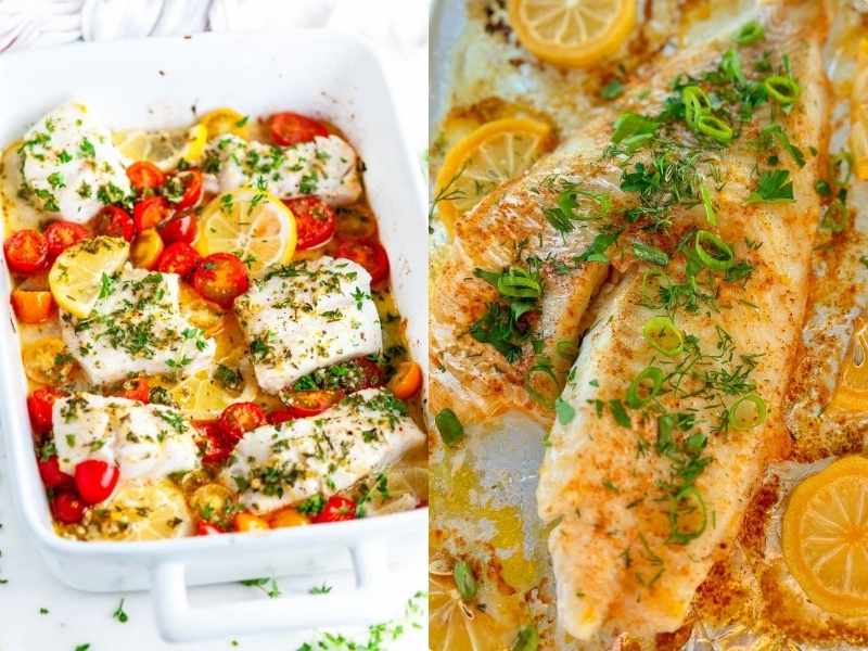 Baked Cod with Lemon and Herbs