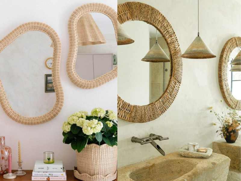 Basket Weave Mirror