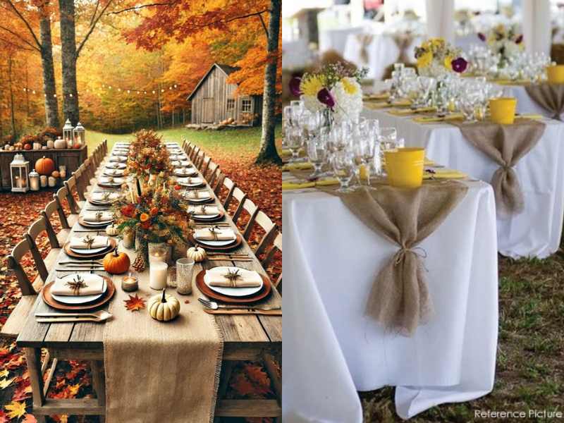 Burlap Table Runner 