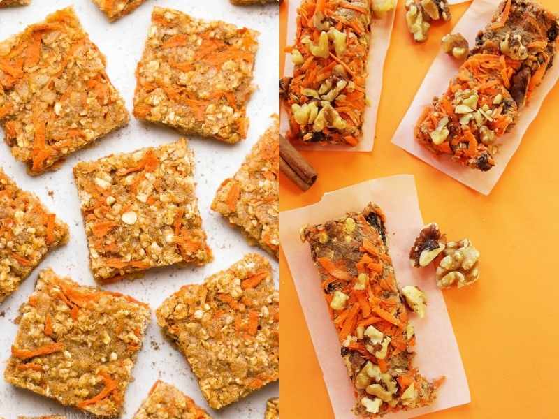 Carrot Cake Granola Bars