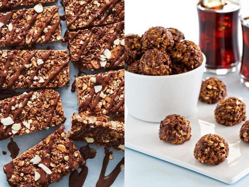 Chocolate Almond Butter Granola Bars