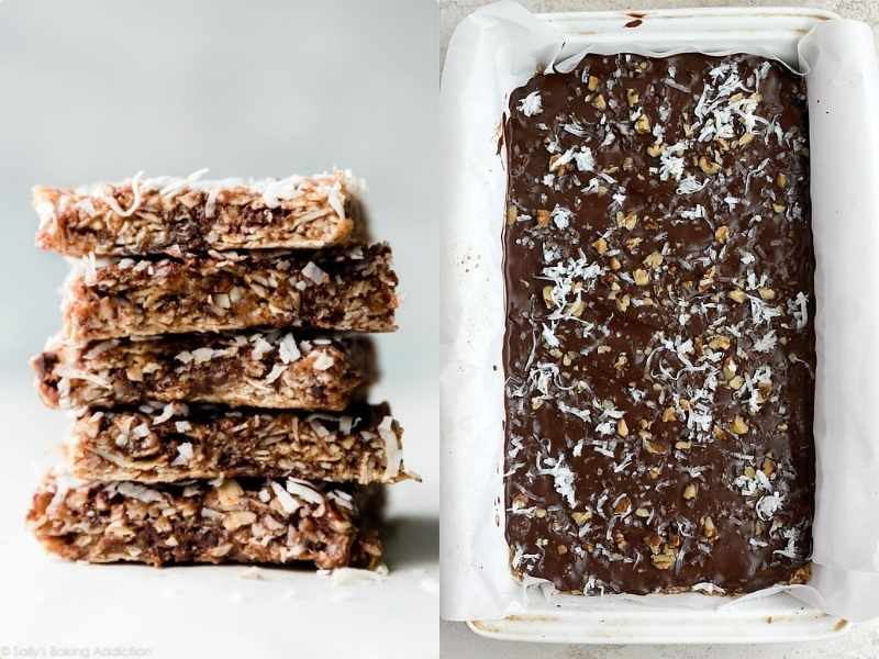 Chocolate Coconut Granola Bars