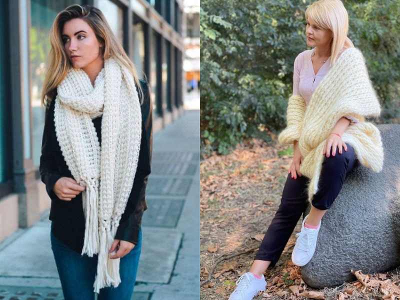 Chunky Scarf & Sweater