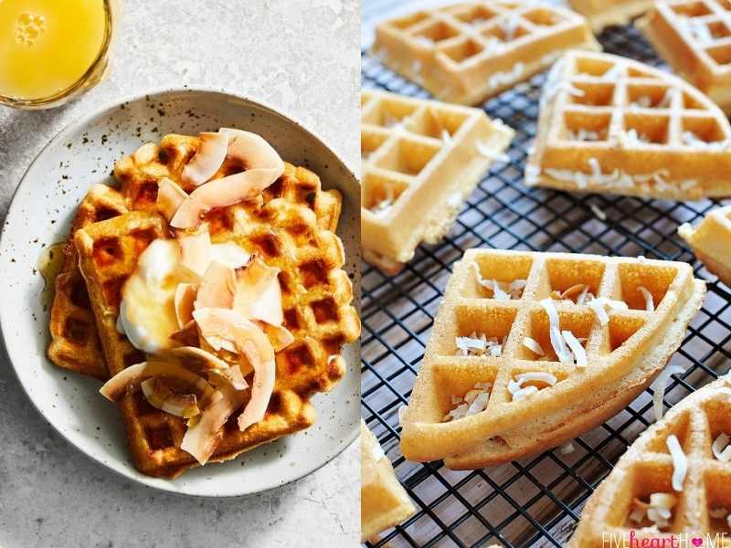 Coconut Whole Grain Waffles