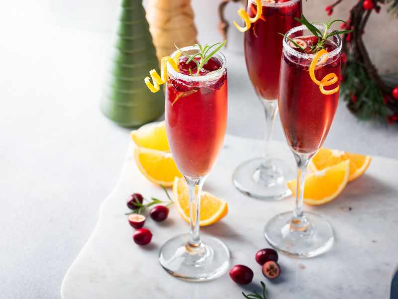 Cranberry Mimosa  cocktail recipes