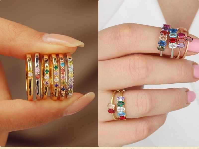 Family Birthstone Rings