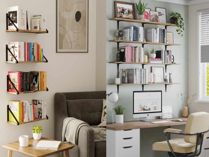 Floating Bookshelves