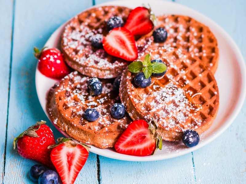 Gingerbread Whole Grain Waffles