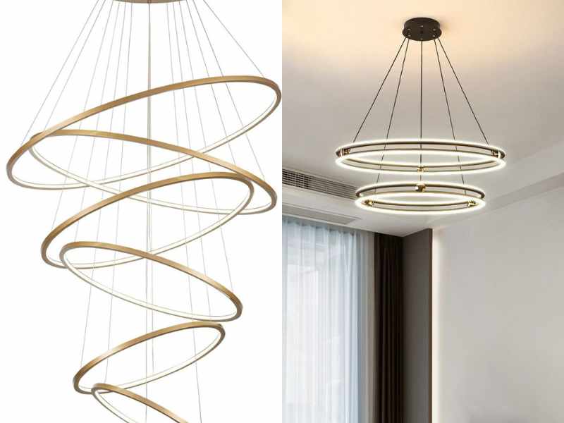 Hula Hoop Chandelier for living room