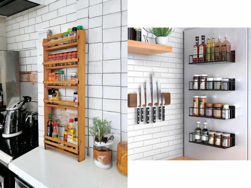 Kitchen Spice Rack Shelves