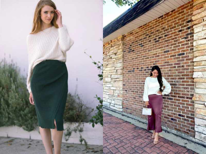 Midi Skirt & Sweater