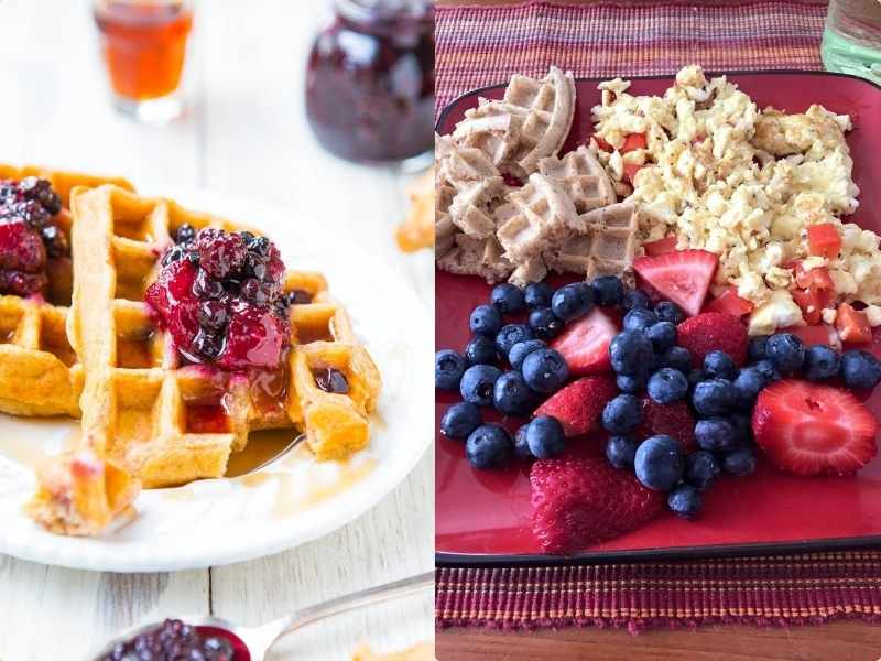 Mixed Berry Whole Grain Waffles