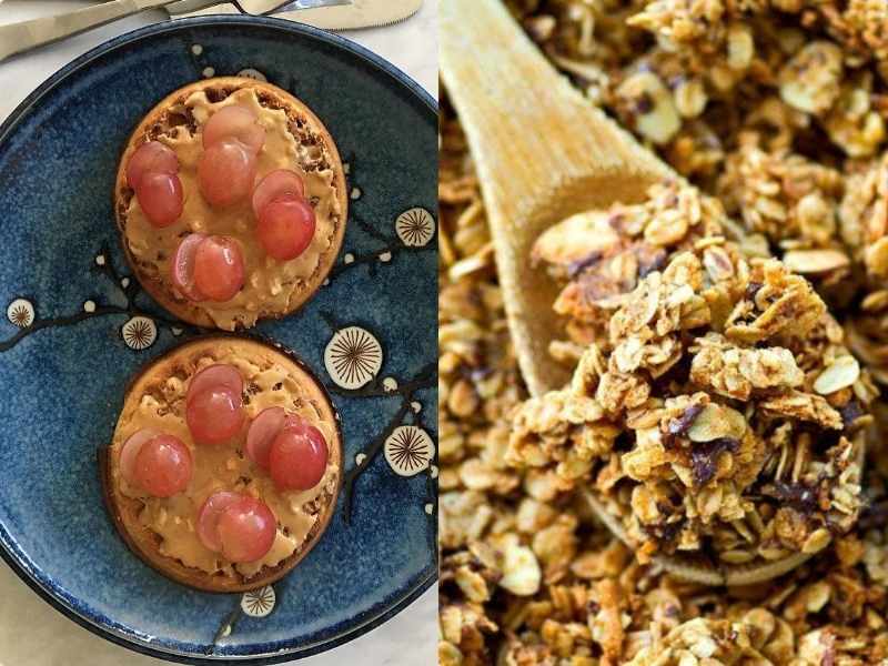 Peanut Butter Whole Grain Waffles