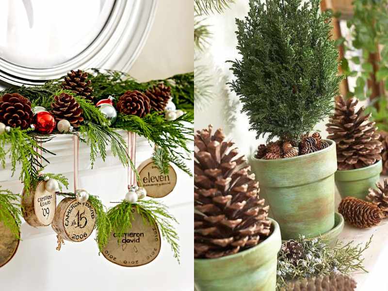 Pinecone Garland for thanksgiving decoration