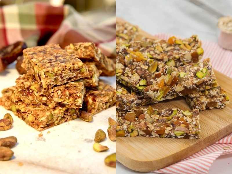 Pistachio Apricot Granola Bars