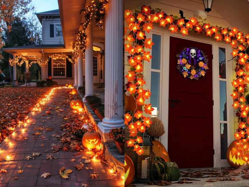 Pumpkin Pathway Lights  for outdoor thanksgiving decoration