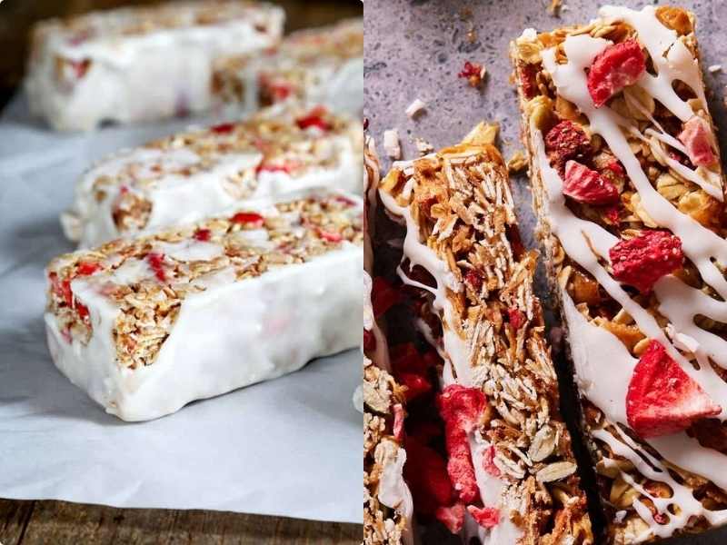 Strawberry Coconut Granola Bars