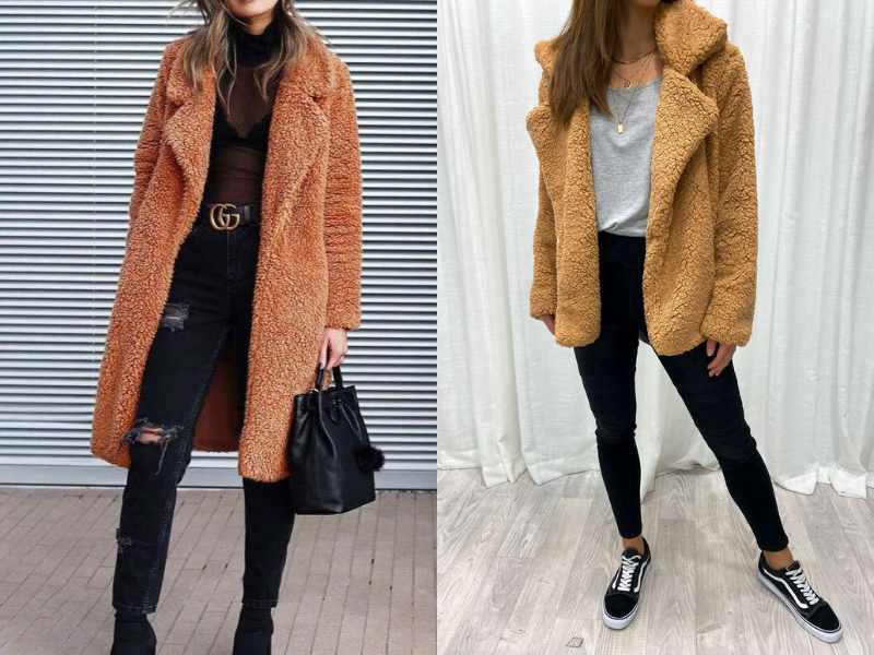 Teddy Coat & Jeans