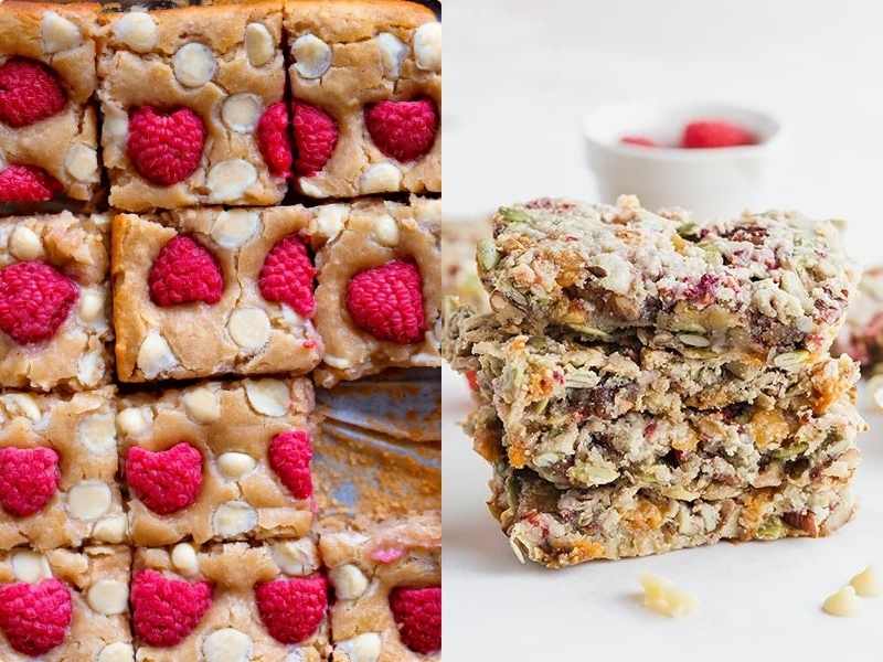 White Chocolate Raspberry Granola Bars