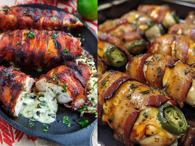 Bacon-Wrapped Jalapeño Poppers.