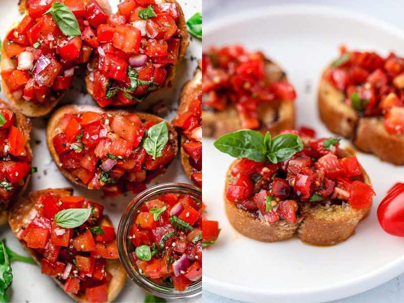 Bruschetta with Tomato and Basil