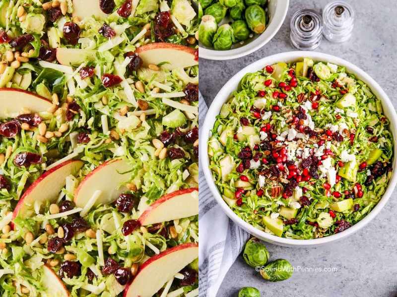 Brussels Sprouts & Cranberry Salad