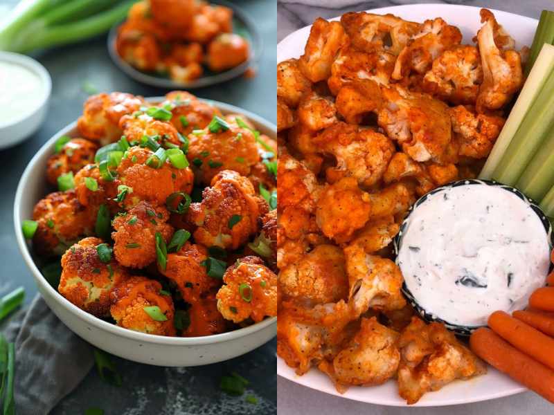 Buffalo Cauliflower Bites.