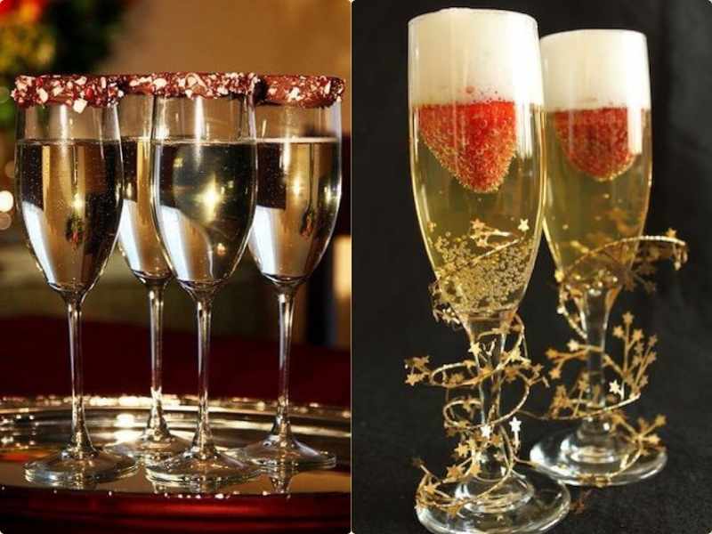 Champagne Glass Charms