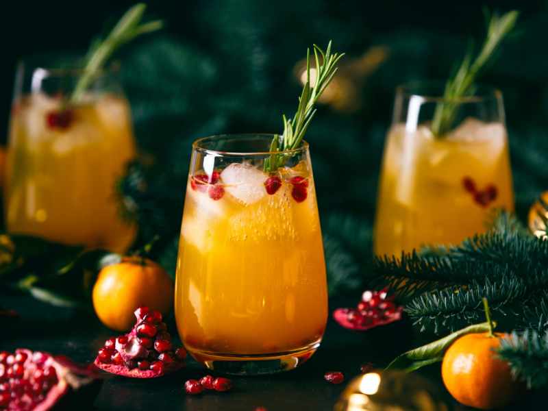 Cherry Christmas Fizz