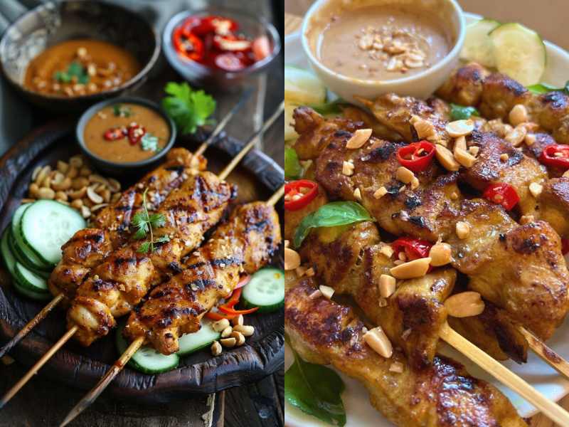 Chicken Satay with Peanut Sauce