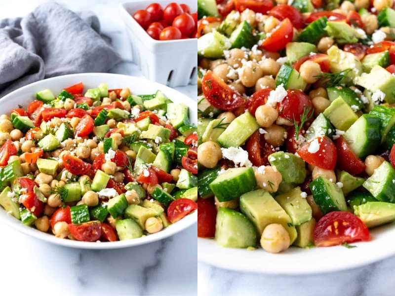 Chickpea & Avocado Salad.