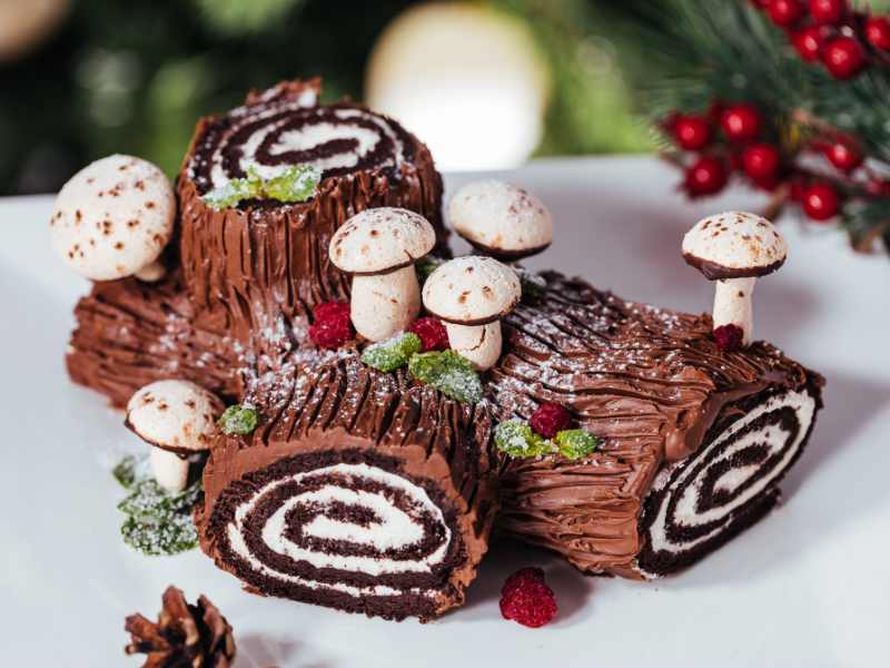 Chocolate Yule Log (Bûche de Noël)