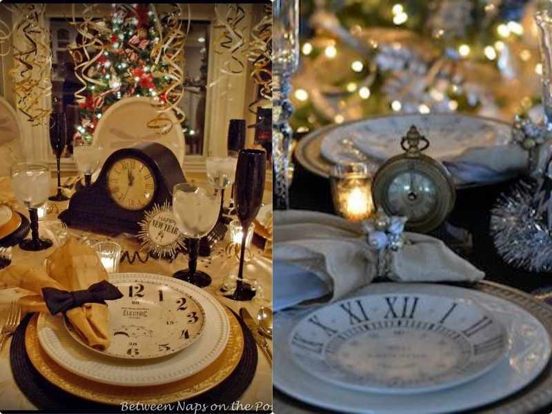 Clock-Themed Centerpieces