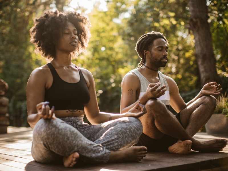 Couples Yoga or Meditation.