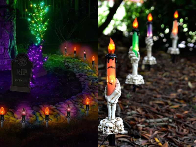 Creepy Candle Path Lights