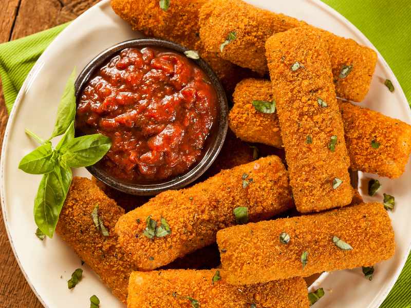 Fried Mozzarella Sticks