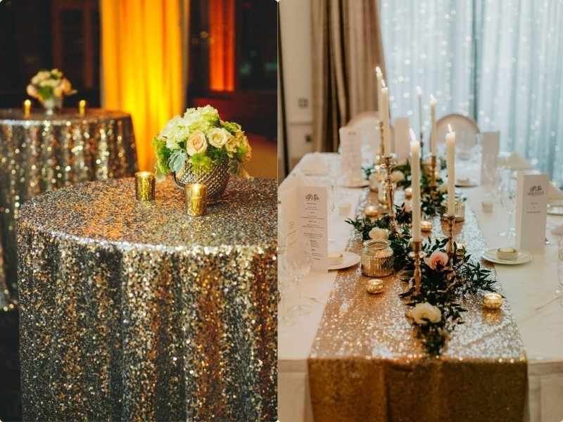 Glitter Table Runner.