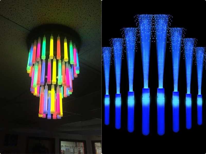 Glow Stick Chandeliers