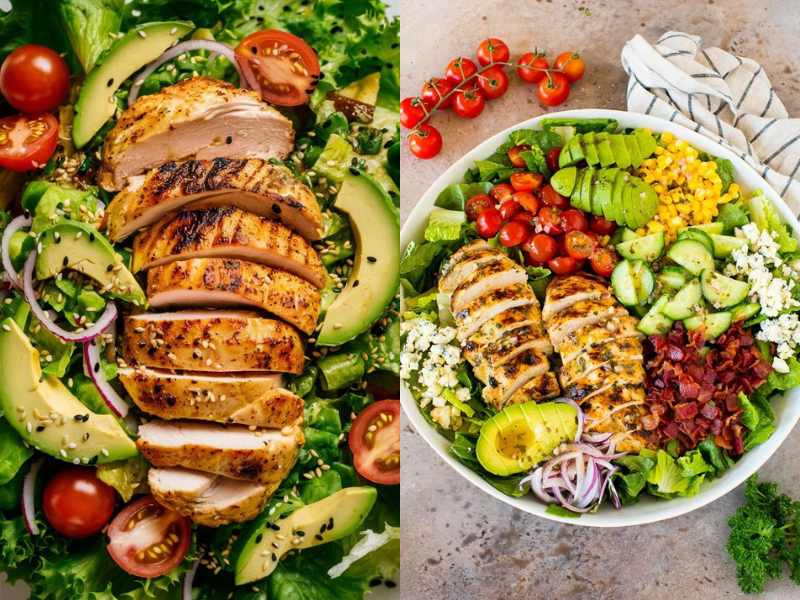 Grilled Chicken Salad with Avocado.