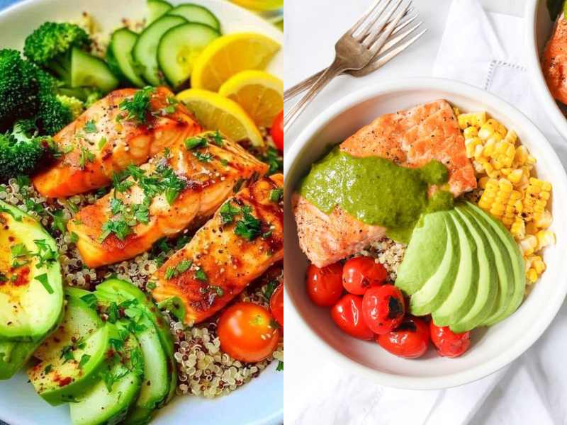 Grilled Salmon with Quinoa