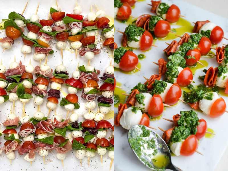 Mini Caprese Skewers