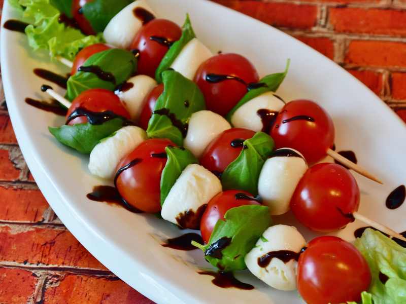 Mini Caprese Skewers