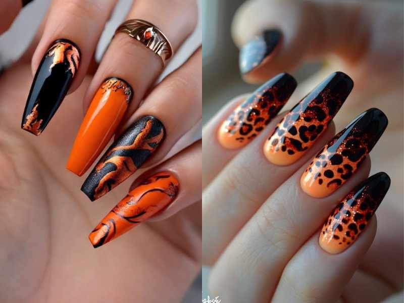 Orange and Black Gradient