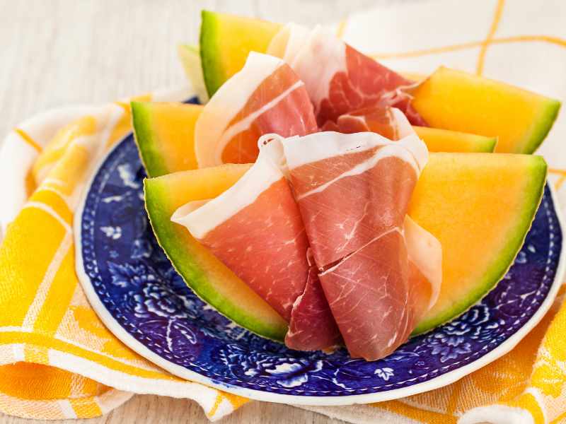 Prosciutto-Wrapped Melon.