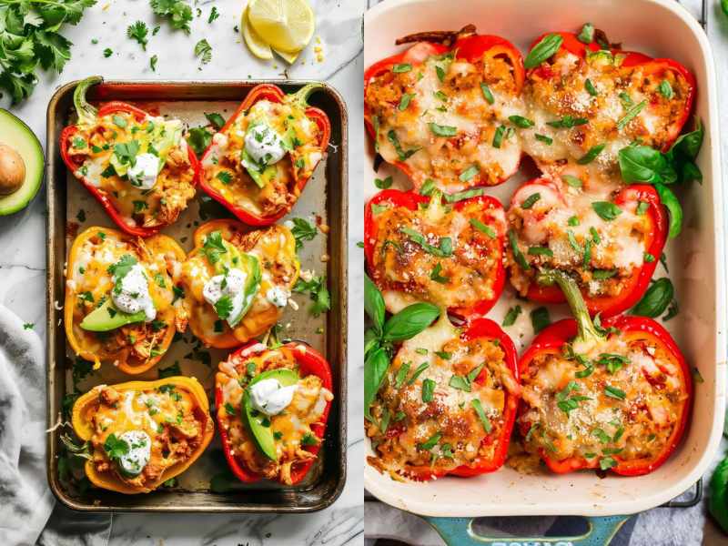 Pumpkin Stuffed Peppers