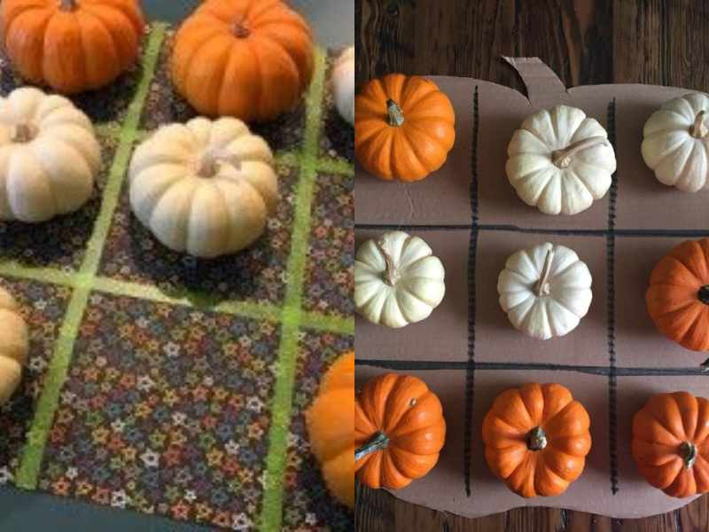 Pumpkin Tic-Tac-Toe.